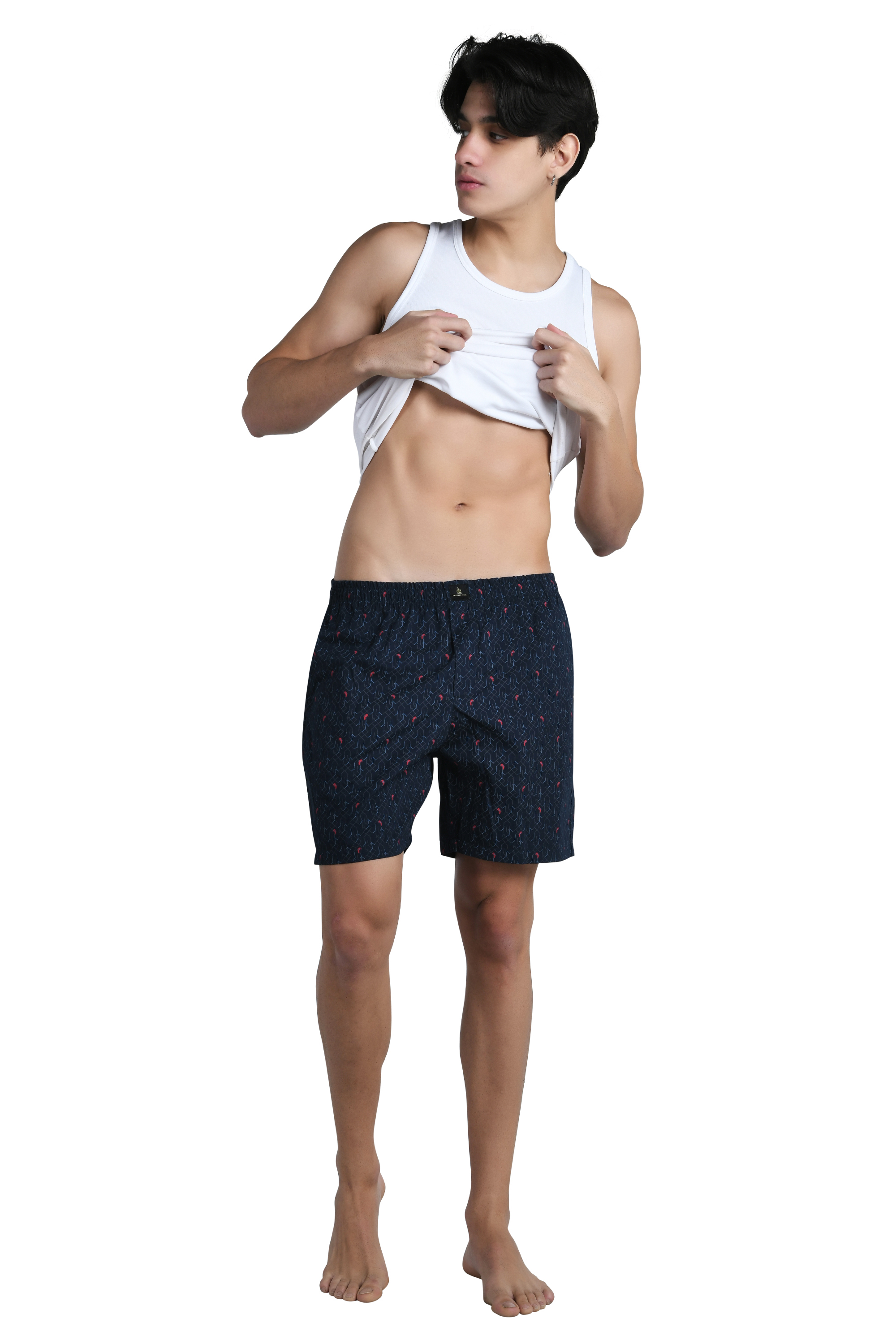 Caveman Club indigo printed boxers