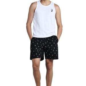Men's Combed Cotton Woven Printed Boxer Shorts with Dual Full Sized Side Pockets